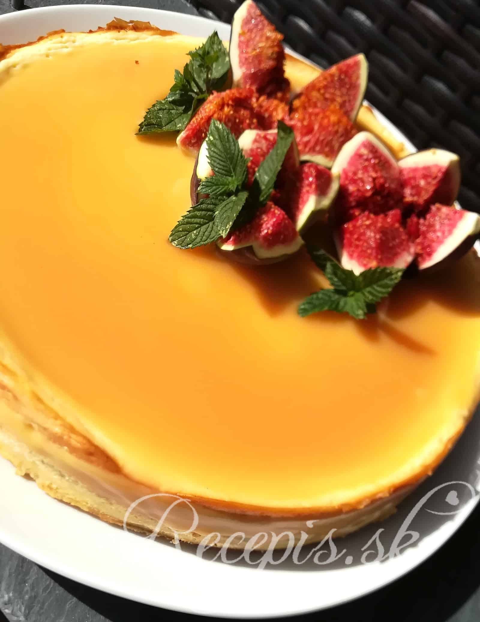 karamelova poleva cheesecake torta recept