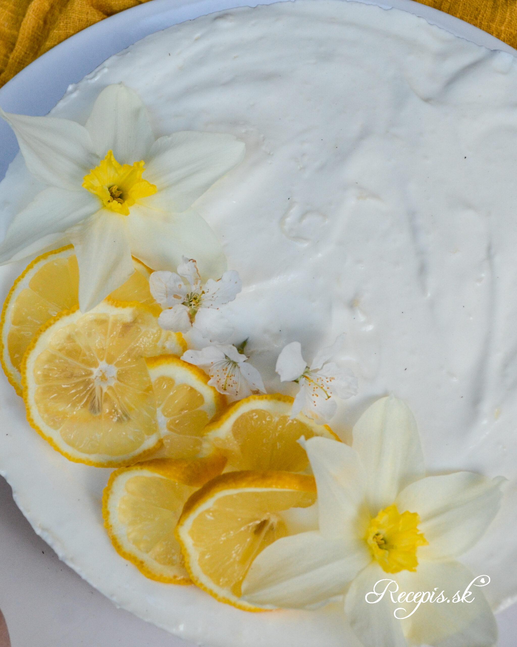 Svieža citrónová torta, jednoduchý recept