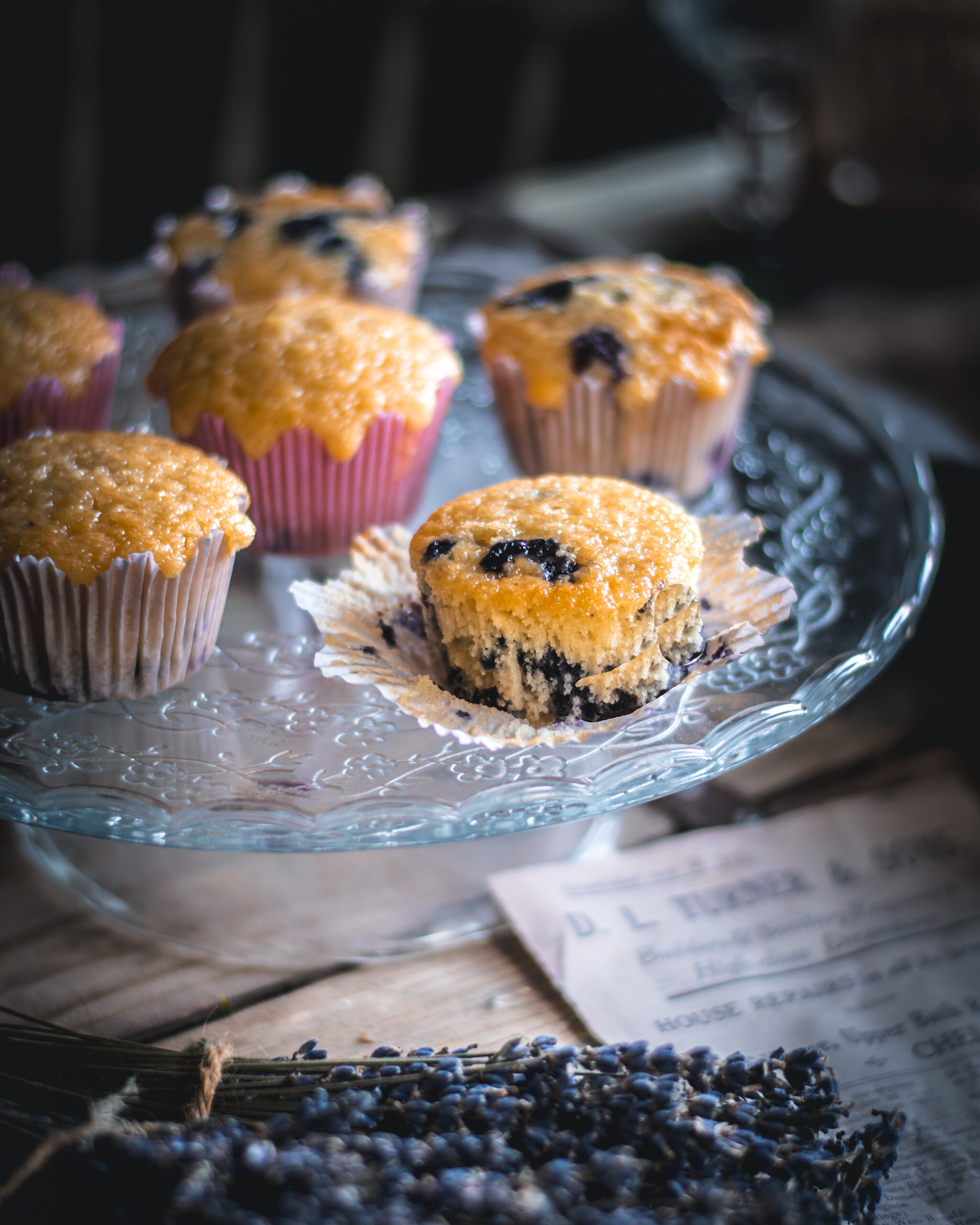 Čučoriedkové hrnčekové muffiny s jogurtom