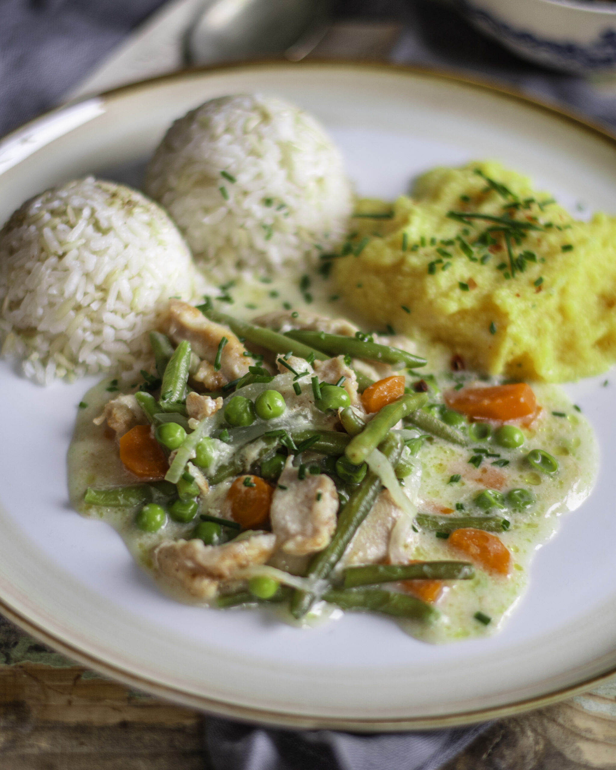 Kuracie soté so zeleninou a polentou- super pre deti