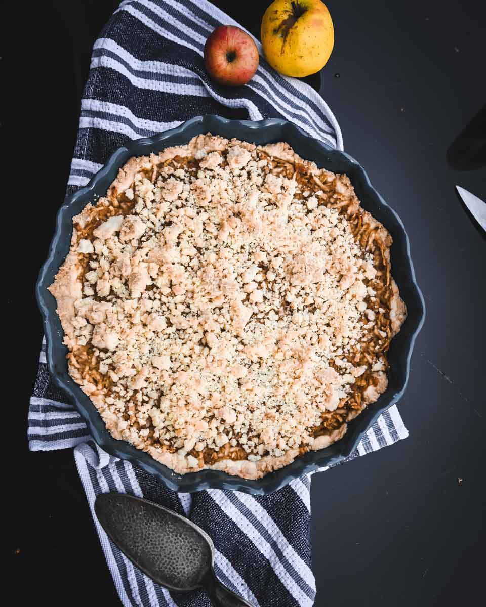 Lahodný jablkový tart s mandlami